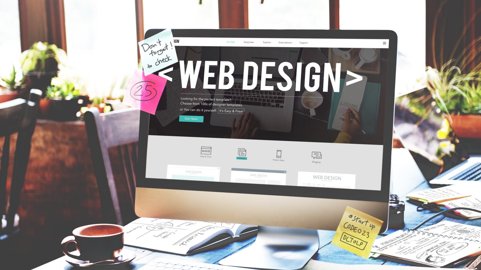 Website design service illustration